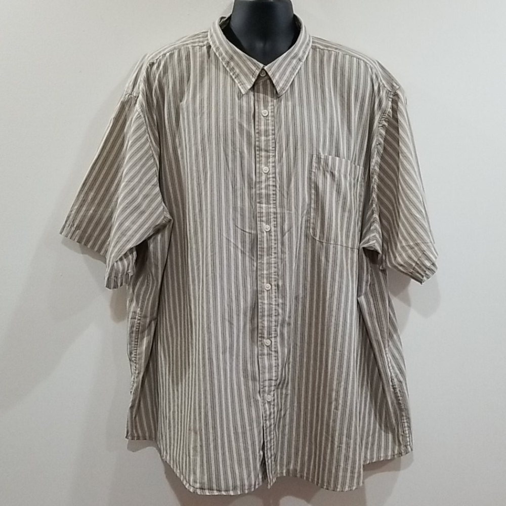 Basic Editions men's striped button down shirt
